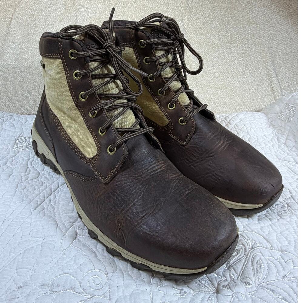 Rockport XCS Mens Brown 12 Cold Springs Plus Mid Waterproof Leather Hiking Boots
